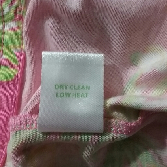 Lilly Pulitzer V-Neck Silk Belted Dress Sleeveless - Picture 7 of 7